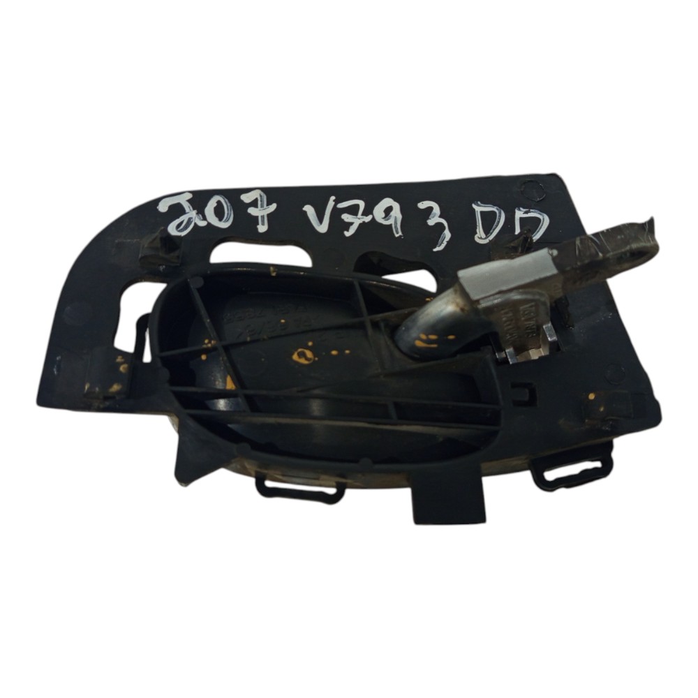Maçaneta Puxador Interno Lado Direito Peugeot 207 Hbxs 2009  Preto Detalhe Prata Dianteira 6