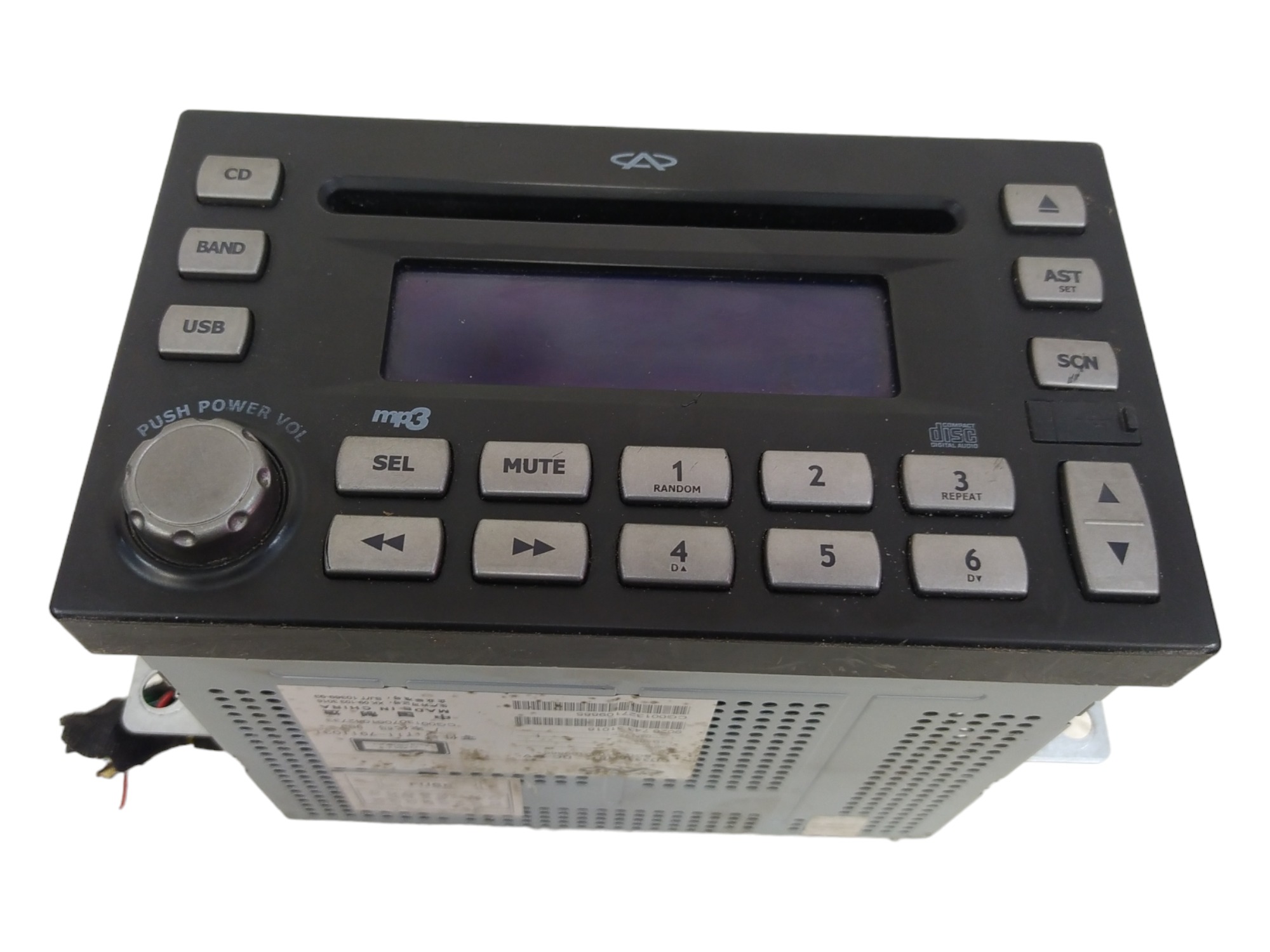 Rádio Som Mp3 Leitor Cd Chery Tiggo 2.0 2009 2010 A 2015 6