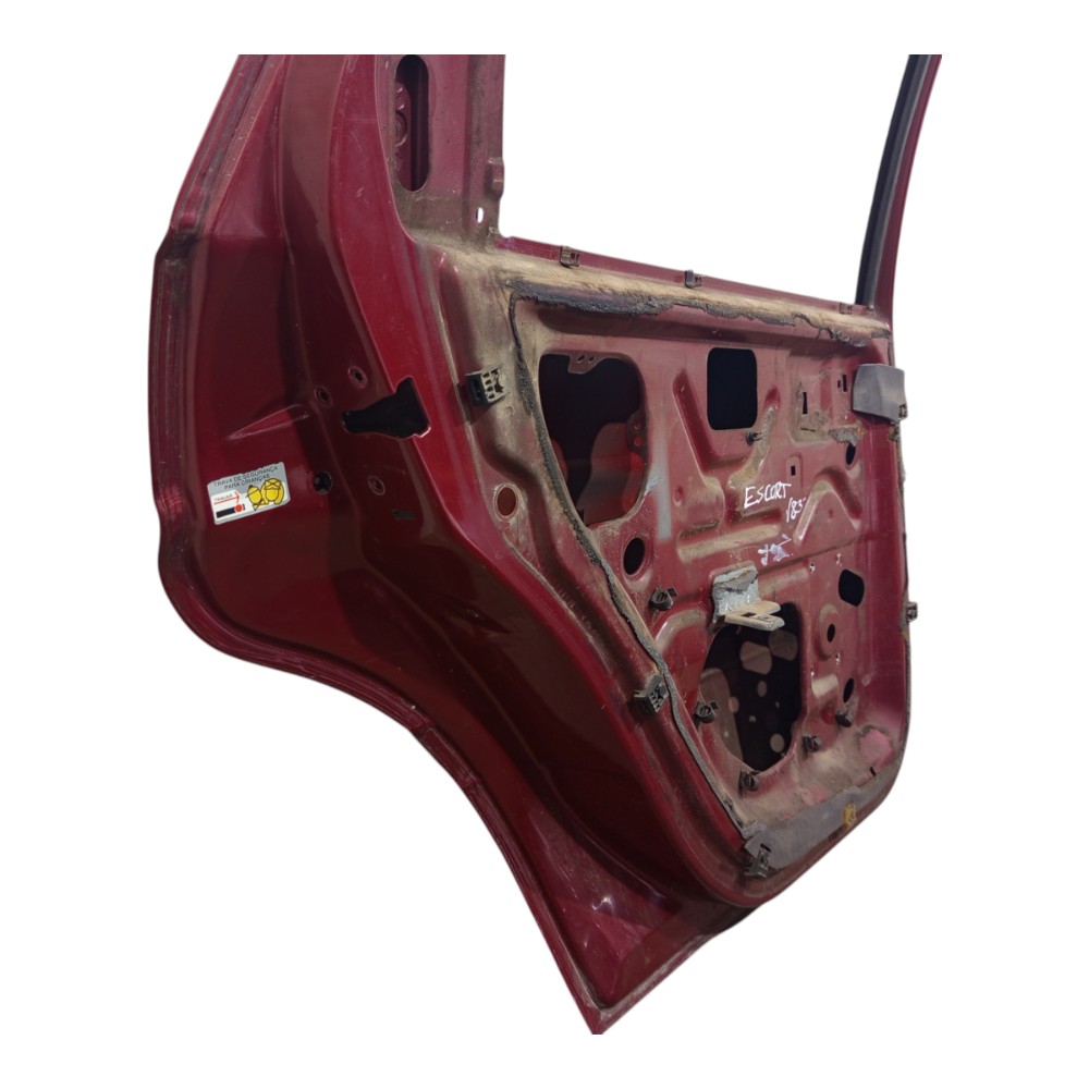 Porta Vermelha Traseira Esquerda Ford Escort 1997 98 A 2002 Traseira Esquerdo Vermelho 6