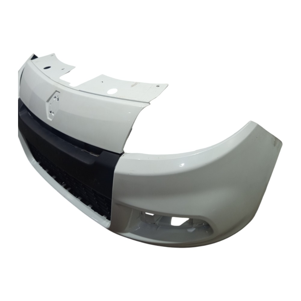 Para-choque Diant Renault Sandero 2012 A 2014 Com Avaria Branco 7