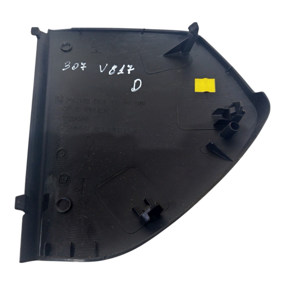 Tampa Acabamento Moldura Painel Lateral Peugeot 2001 A 2012 Preto 9