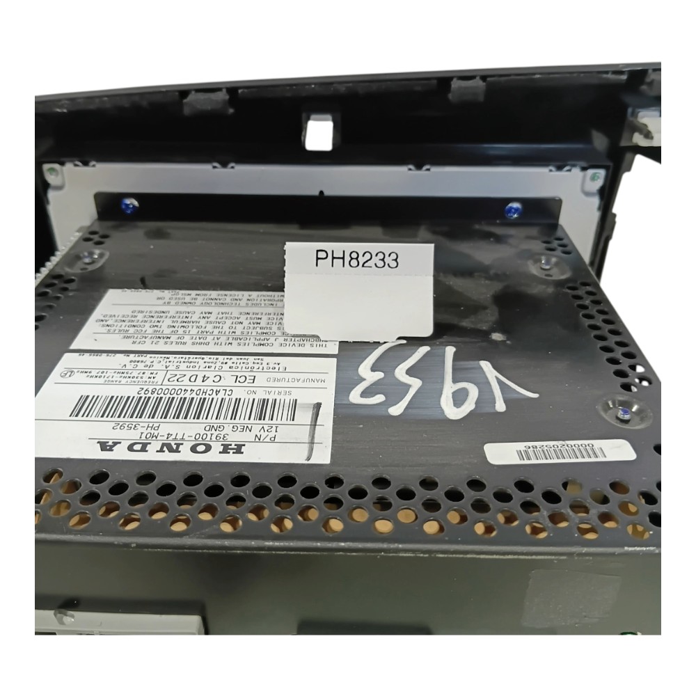 Aparelho Rádio Cd Player Som Honda Civic G9 2012 A 2016 9