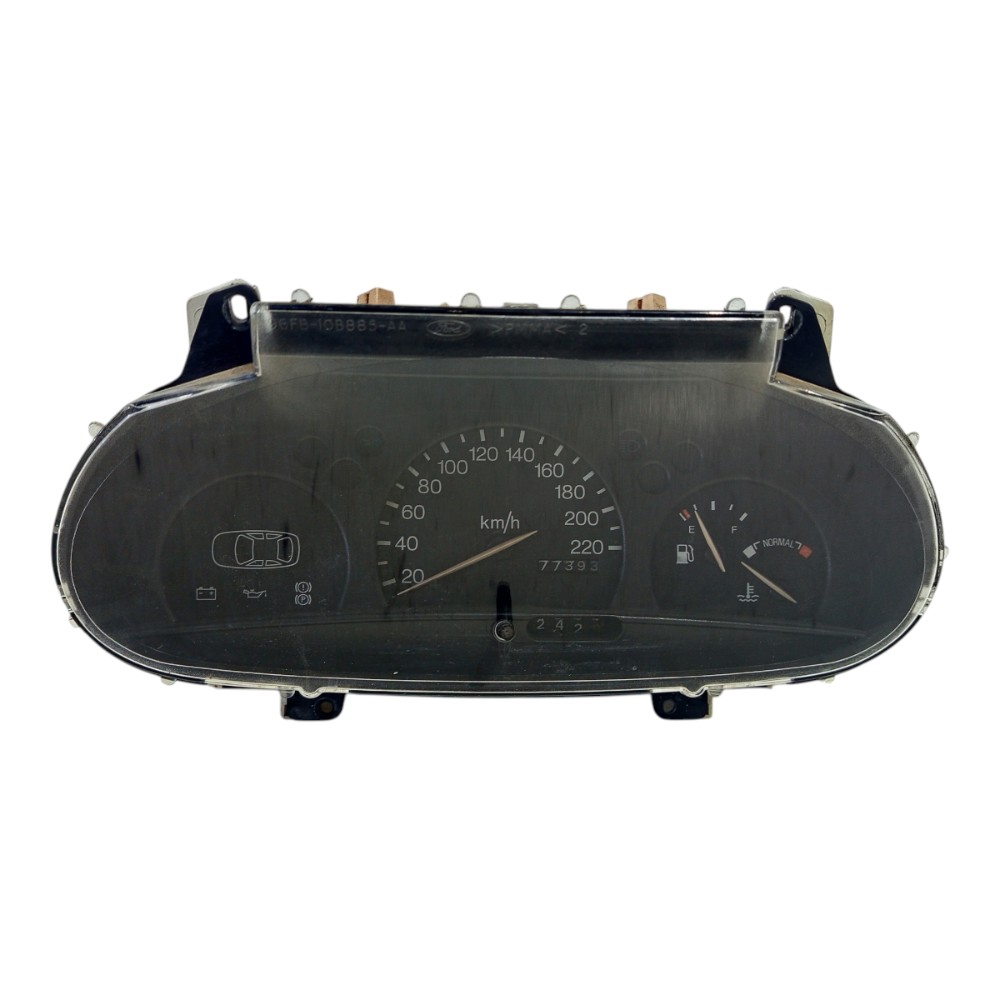 Painel Instrumento Moldura Ford Escort Fiesta 1997 98 A 2002 Preto 1