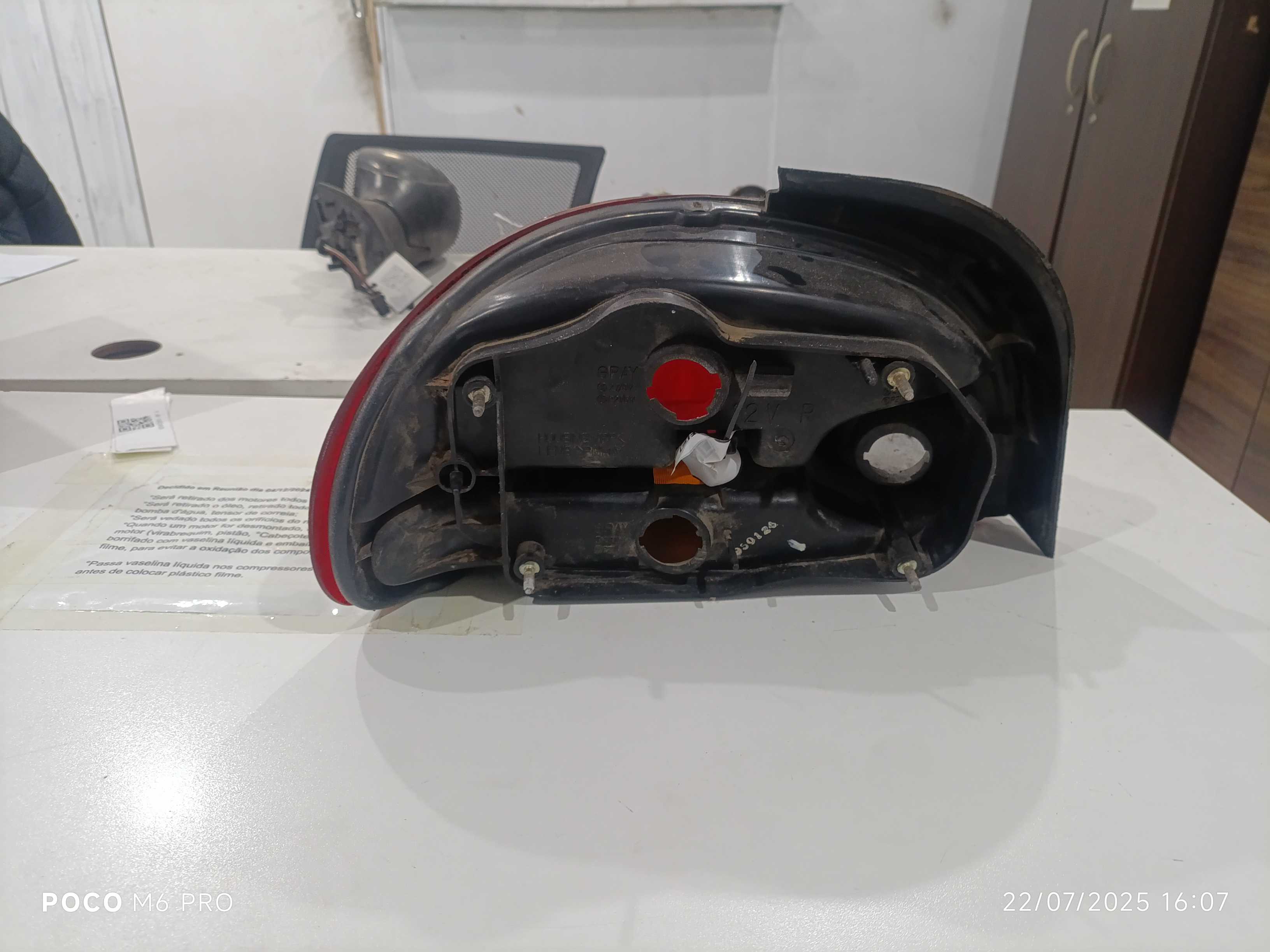 Lanterna Traseira Direita Hyundai Accent 1995 1996 A 1999 Direito/passageiro Vermelho 4