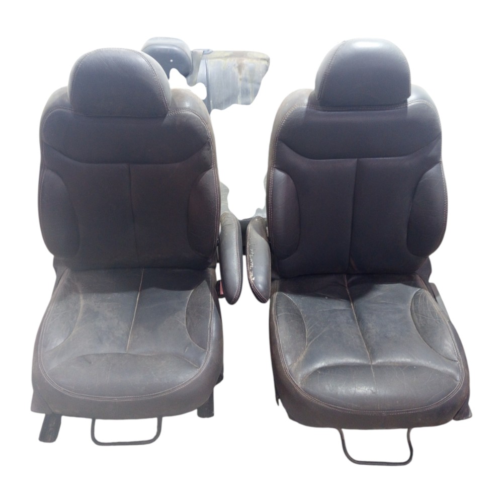Jogo Banco Couro Citroen C3 2003 A 2012 Preto 7