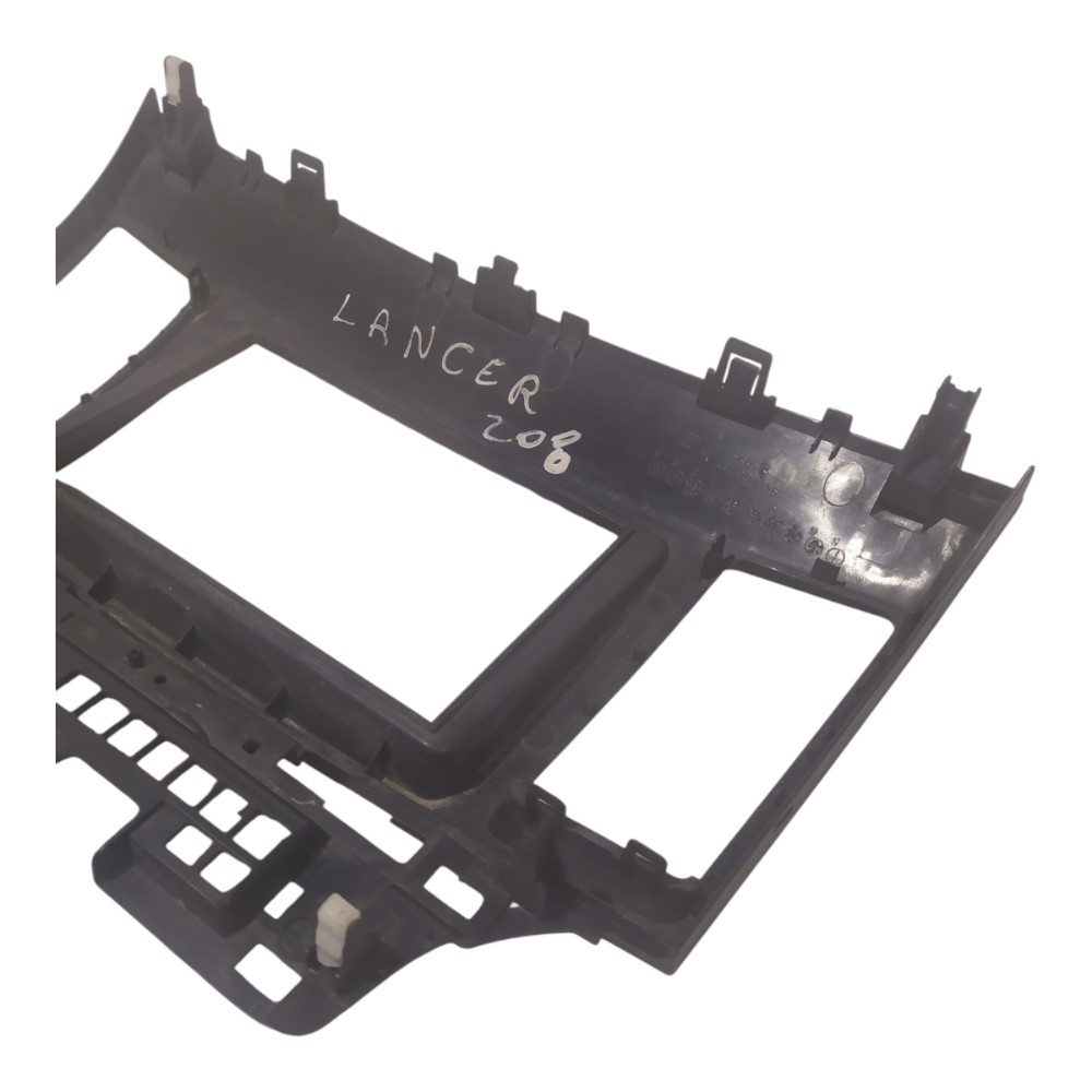 Moldura Central Multimídia Mitsubishi Lancer Gt 2012 A 2014 Preto 4