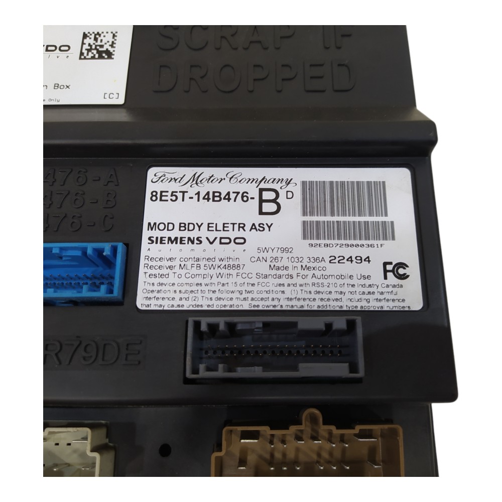 Módulo Bsi Ford Fusion 2.3 16v 2006 2007 A 2009 8e5t14b476b 8