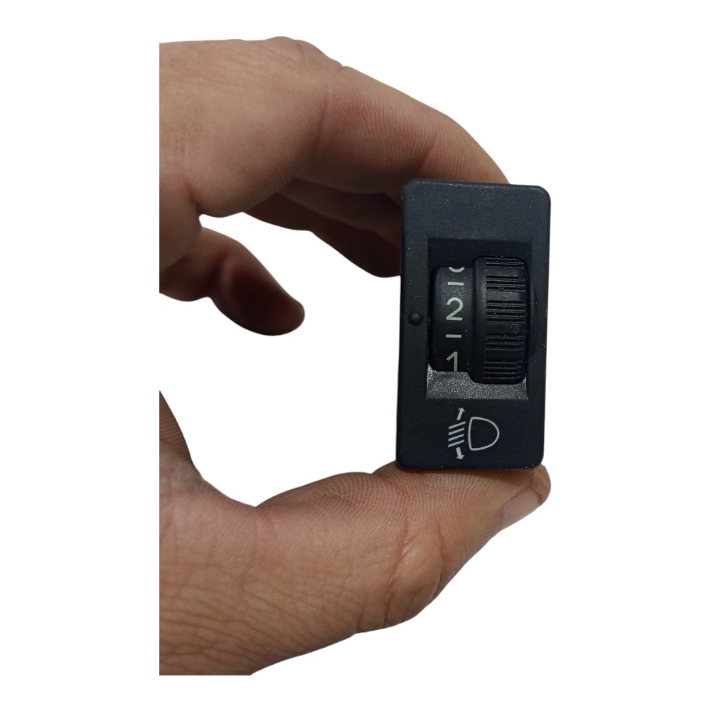 Botao Regulagem Farol Altura Citroen C4 Pallas 2007 A 2012 Preto 2