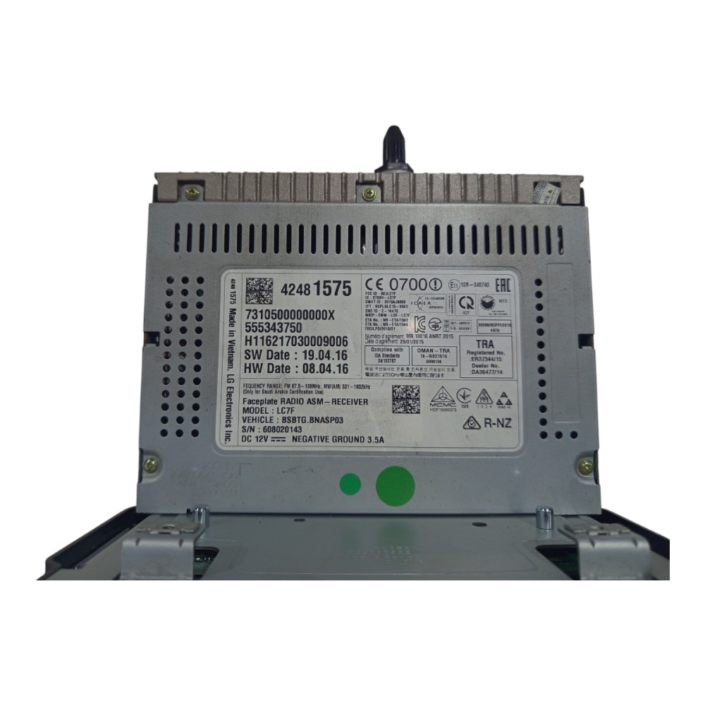 Tela multimídia GM Tracker 2017 2018 2019 2020 2021 a 2022 4