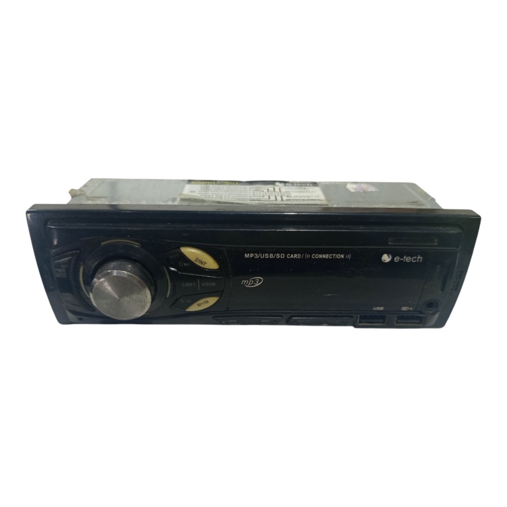 Aparelho Rádio Som Automotivo E-tech Mp3 Universal