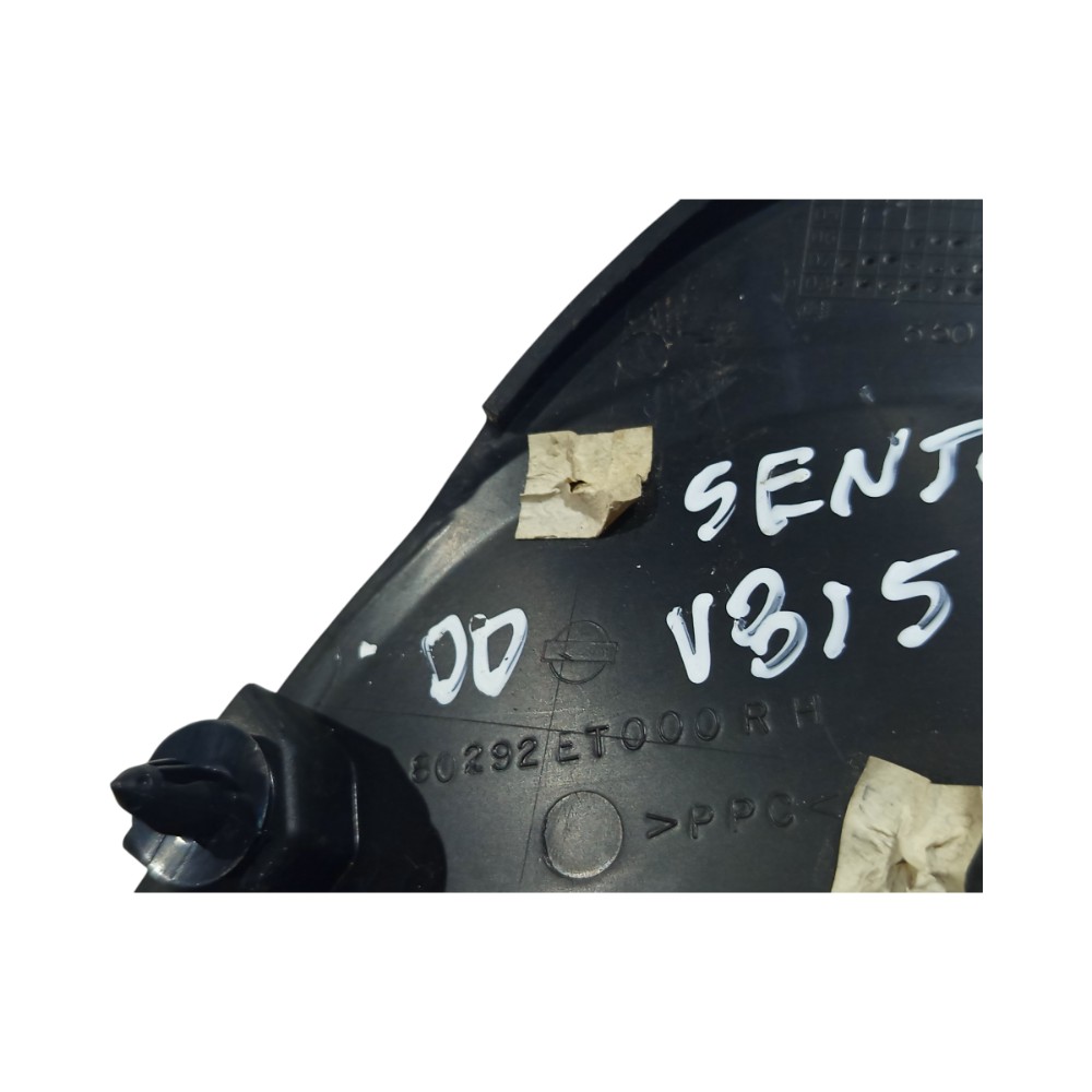 Moldura Interna Retrovisor Direito Nissan Sentra 2007 A 2013 Preto 7