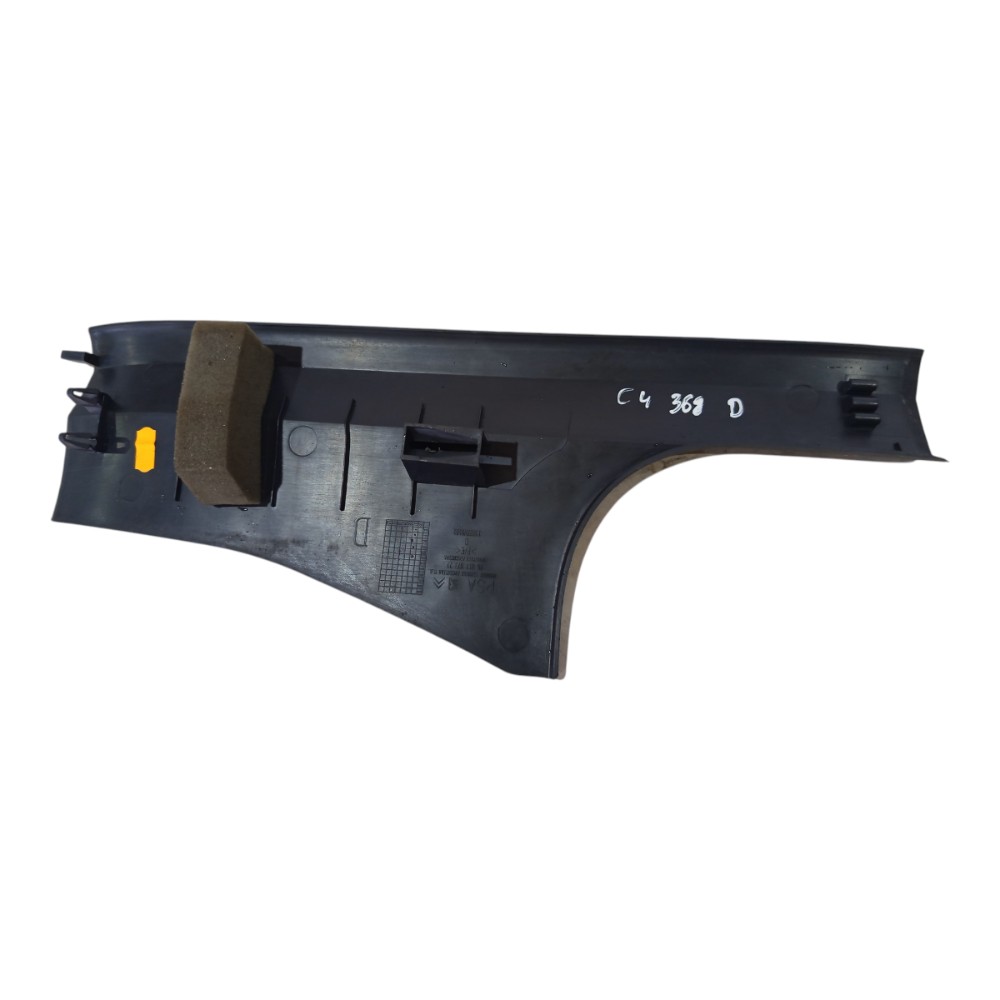 Acabamento Soleira Porta Tras Direita Citroen C4 2007 A 2013 Preto 2