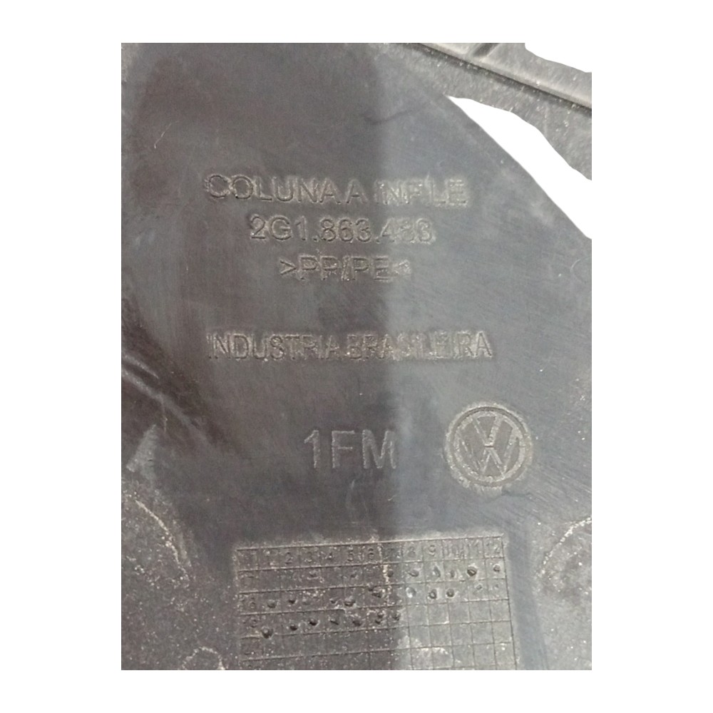 Acabamento Coluna Dianteira Esquerda Vw Virtus 2019 A 2022 6