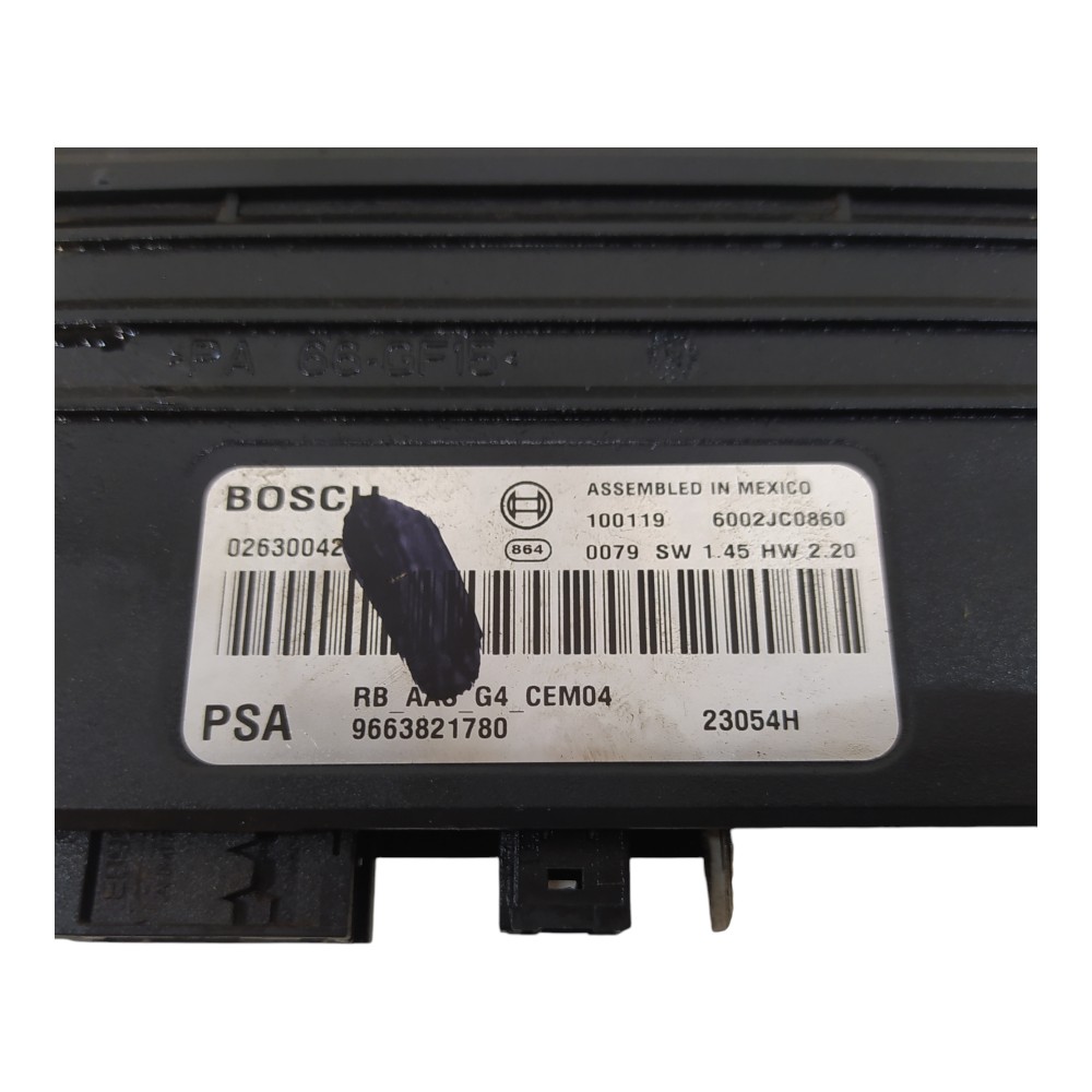 Módulo Conforto Citroen C4 Picasso 2009 A 2014 9663821780 8