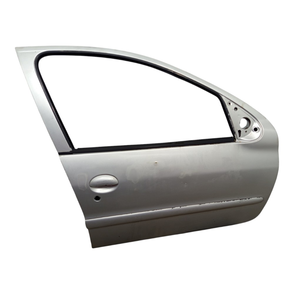 Porta Dianteira Direita Peugeot 206 2001 2002 A 2010 Prata Dianteira Direita Prateado 1
