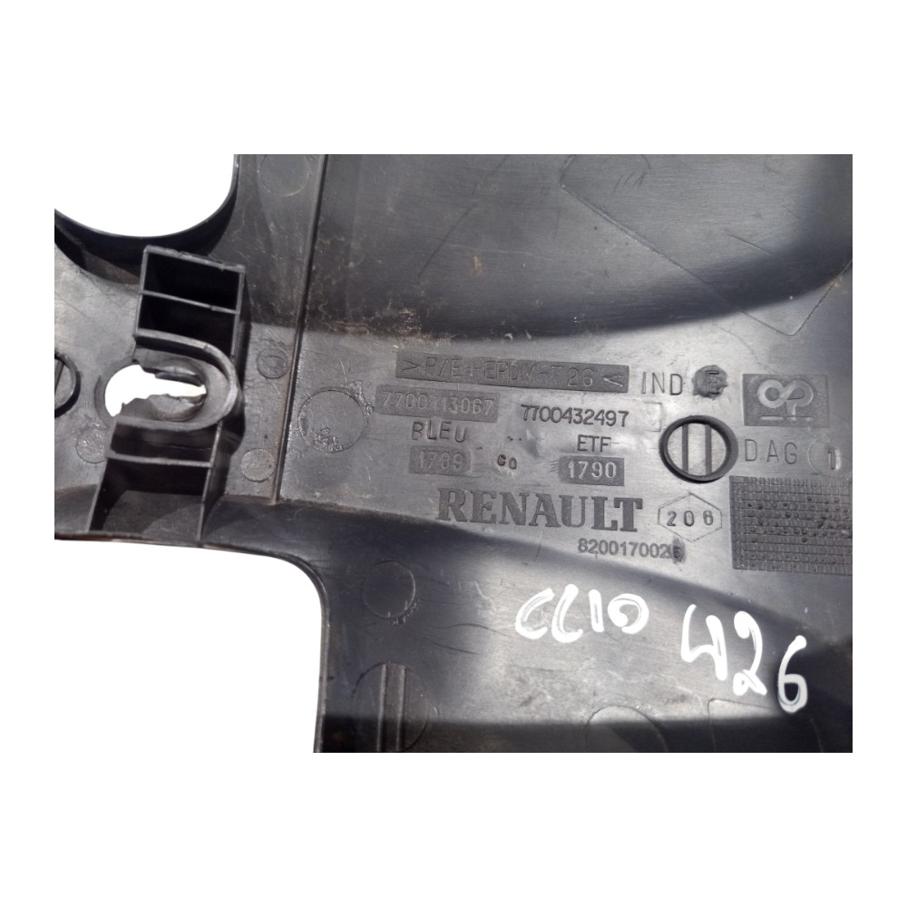 Moldura Inferior Chave Seta Direção Renault Clio 2001 A 2008 Preto 4