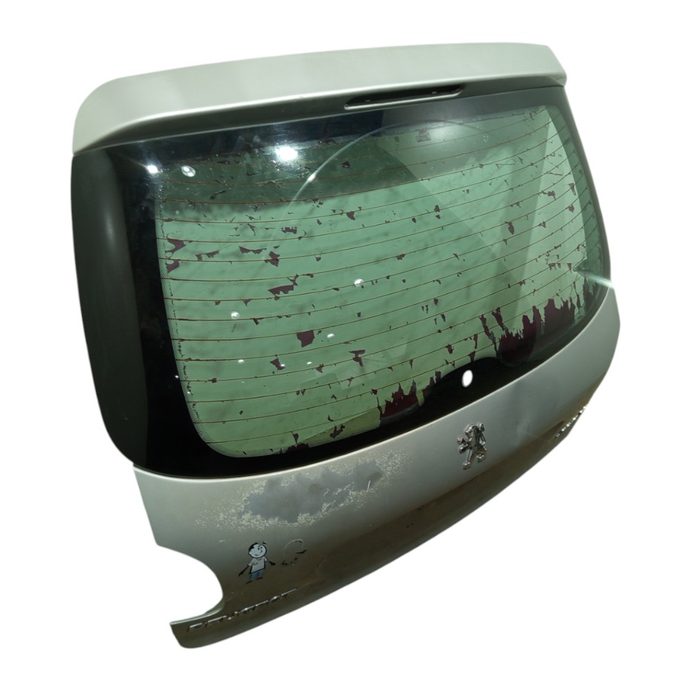 Tampa Porta Malas Peugeot 206 1999 2000 2001 2002 A 2012 Prateado 3