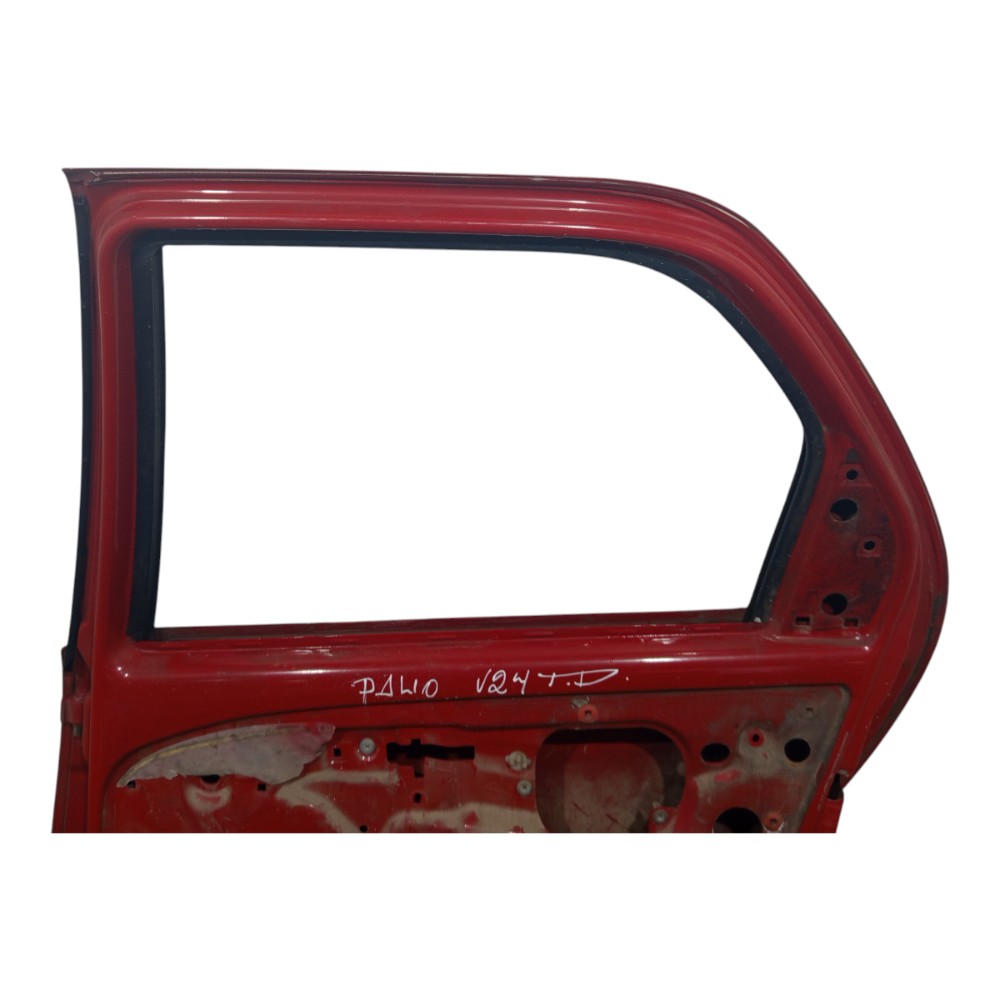 Porta Verrmelho Traseira Direito Fiat Palio 1998 1999 A 2004 Vermelho 5