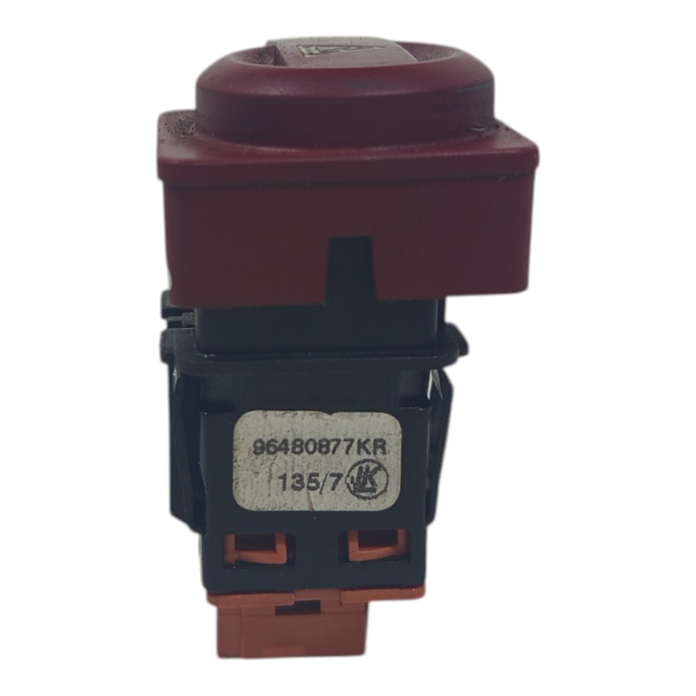 Botão Interruptor Pisca Alerta Citroen C4 Pallas 2007 A 2013 Vermelho 2