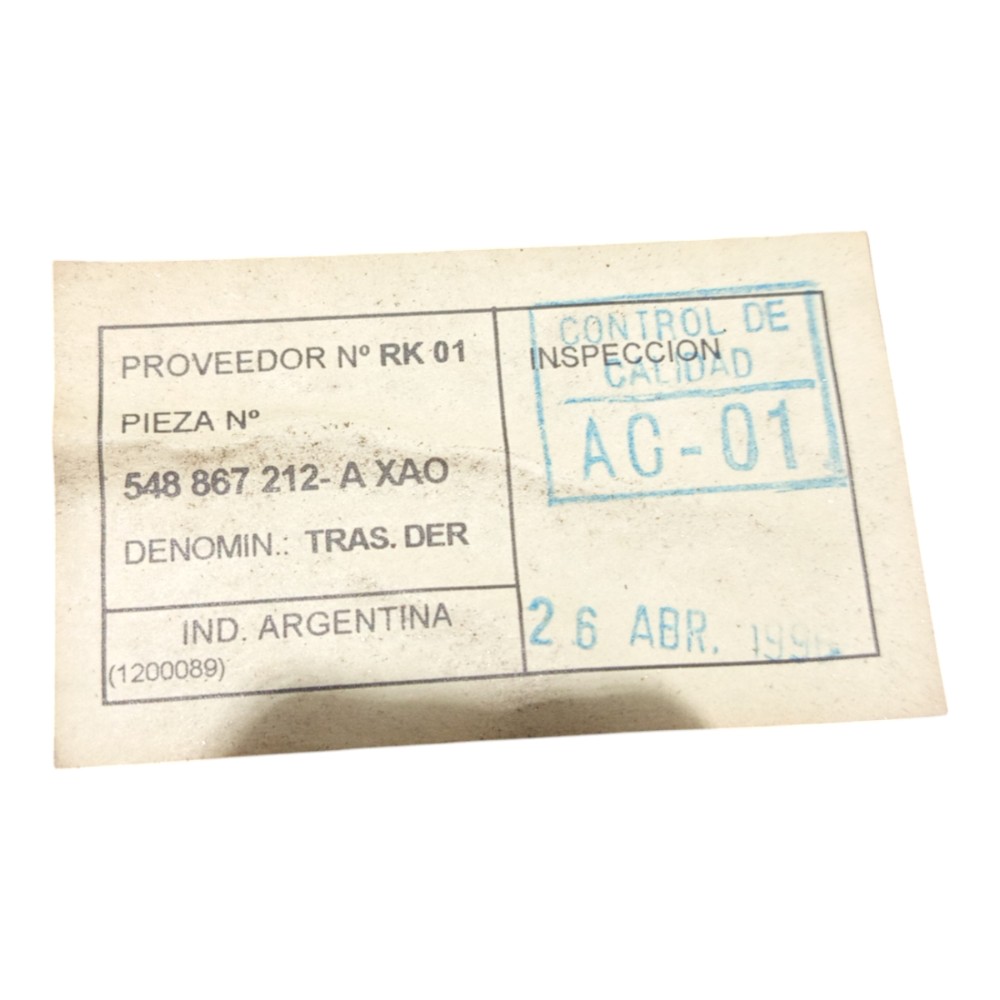 Forro Porta Traseira Direito Ford Verona 1993 1994 95 A 1996 7