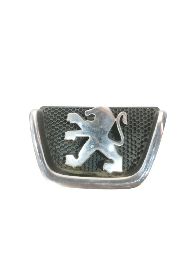 Emblema Grade Dianteiro Peugeot 206 2000 A 2008 9628688677 Preto E Cromado 1