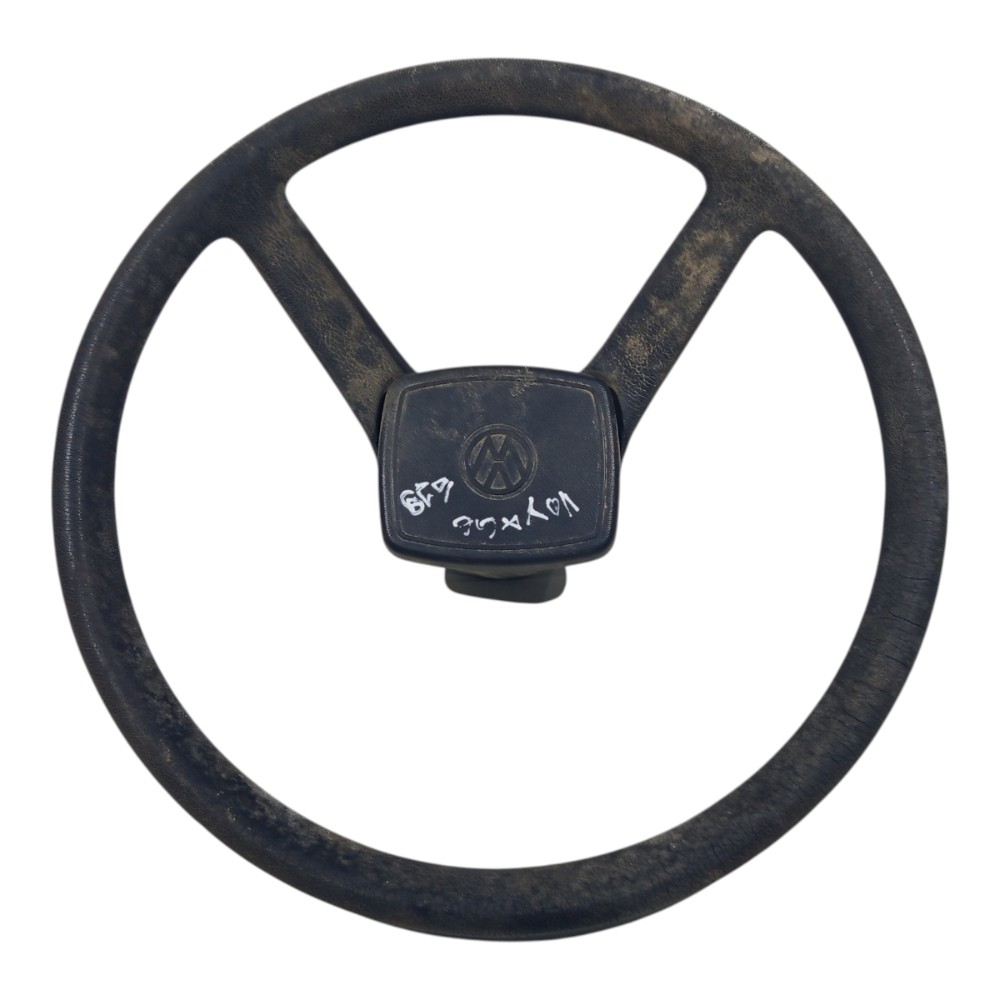 Volante Direção Vw Voyage Gol Saveiro Fusca 1982 1985 A 1989 Preto 2