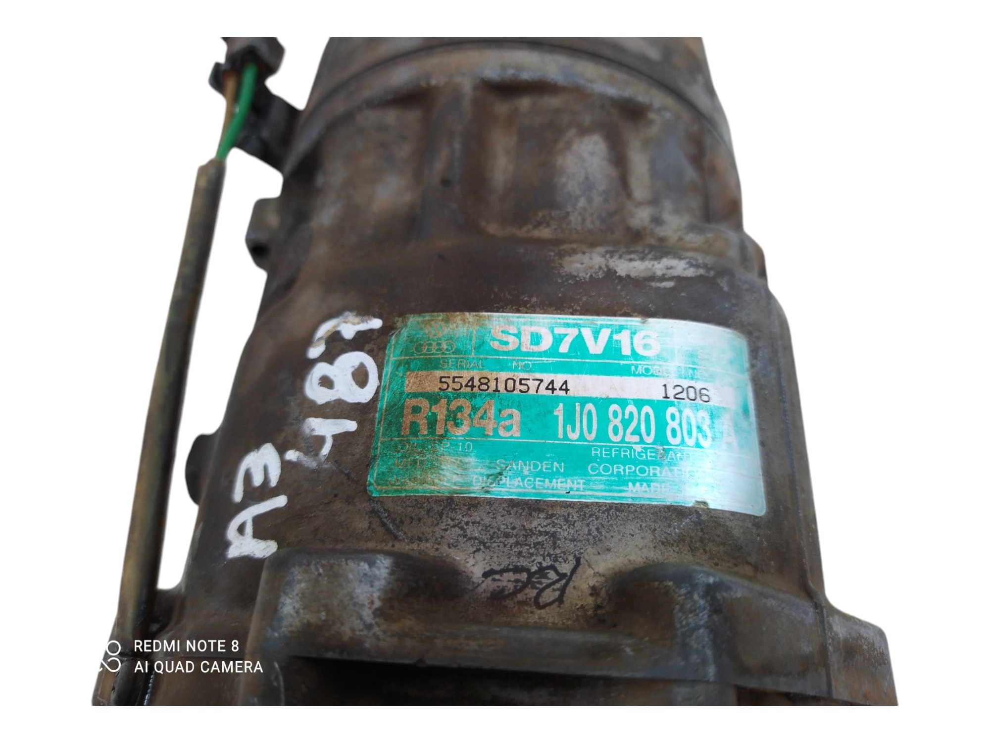 Compressor Ar Audi A3 8l 1.8 Aspirado 1997 1998 1999 A 2006 6
