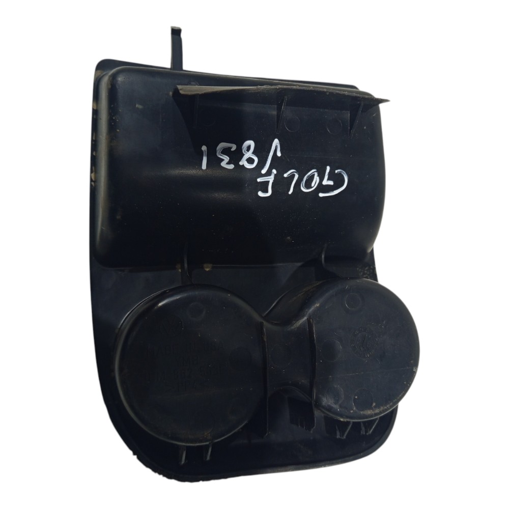 Moldura Porta Copos Central Volkswagen Golf 1993 1994 A 2000 Preto 4