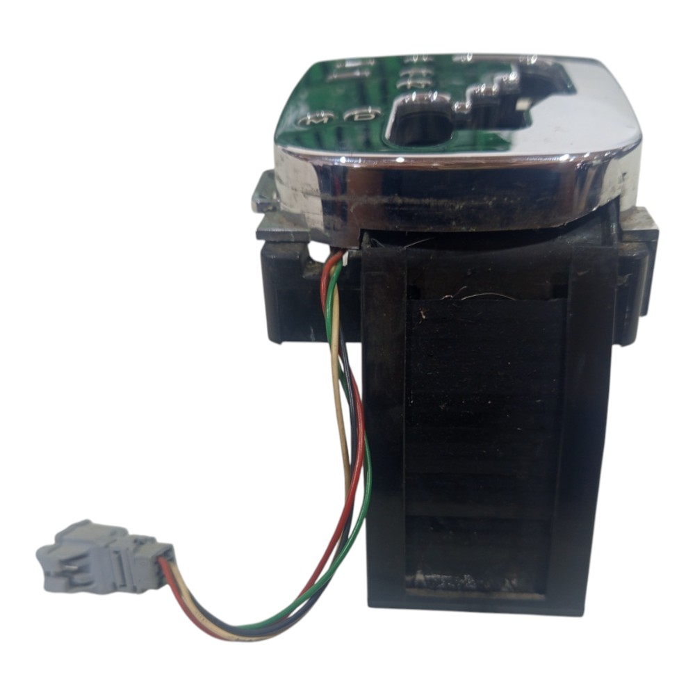 Moldura Alavanca Cambio Automático Peugeot 307 2005 A 2012 Preto E Cromado 6