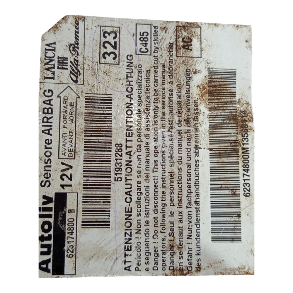 Módulo Airbag original Fiat Linea 2008 a 2013 6