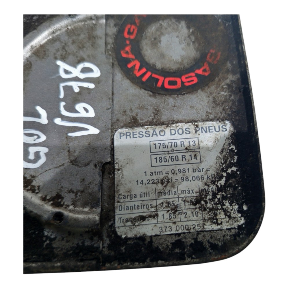 Tampa Portinhola Tanque Combustível Volkswagen Gol 1994 A 99 Cinza 1999 5