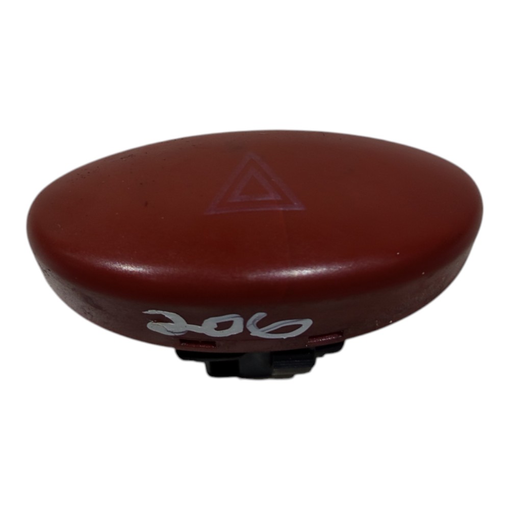 Botão Pisca Alerta Peugeot 206 2001 2002 2003 2004 05 A 2011 Vermelho 1