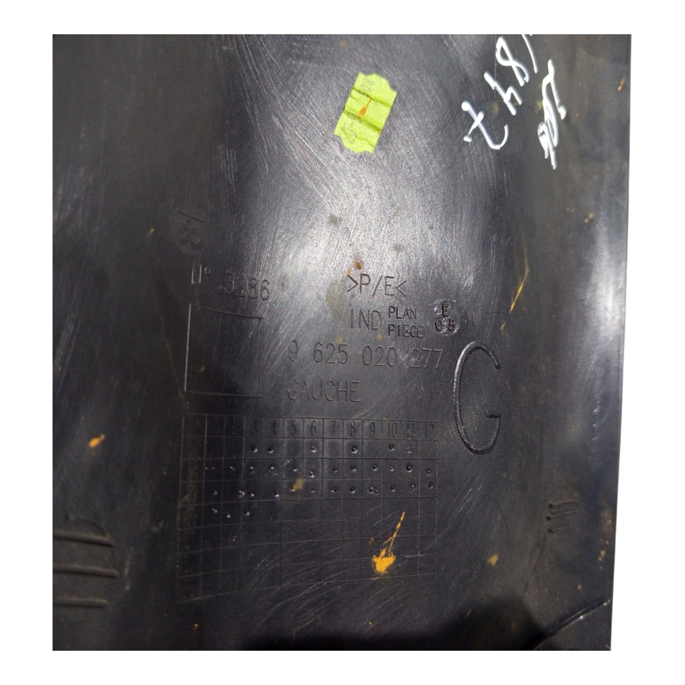 Moldura Acabamento Coluna Traseir Le Peugeot 206 2002 A 2010 Preto 4