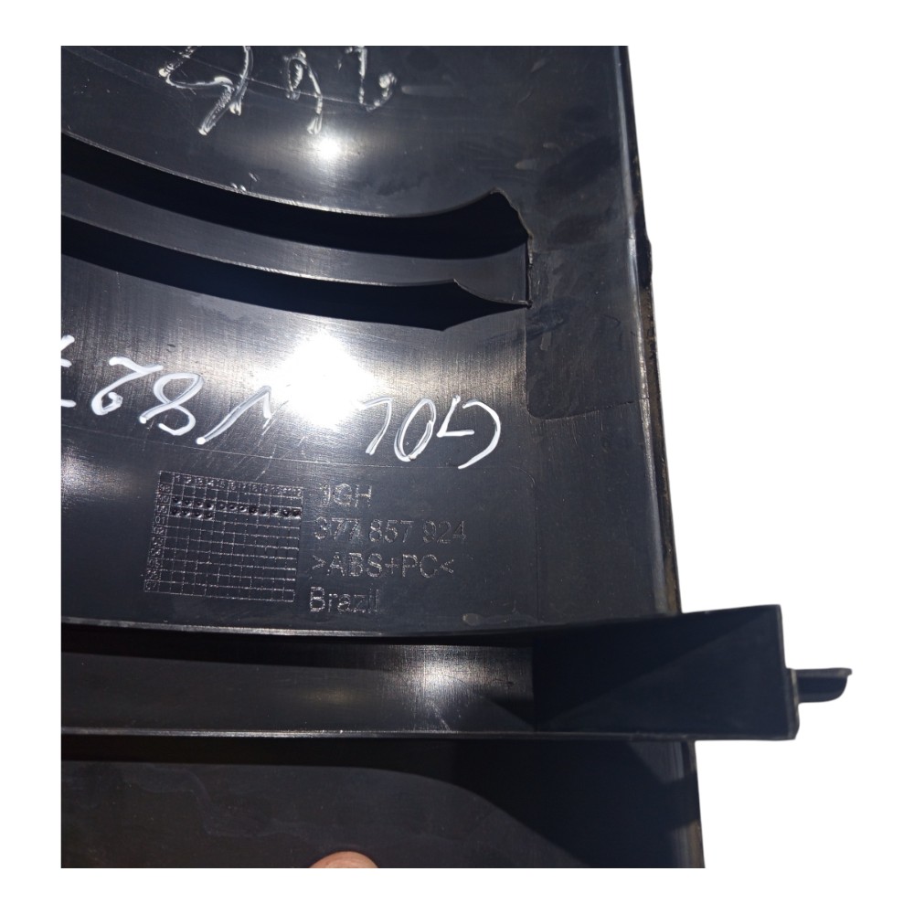 Tampa Moldura Painel Cobertura Falsa Vw G3 Gol 1999 A 2005 Preto 7