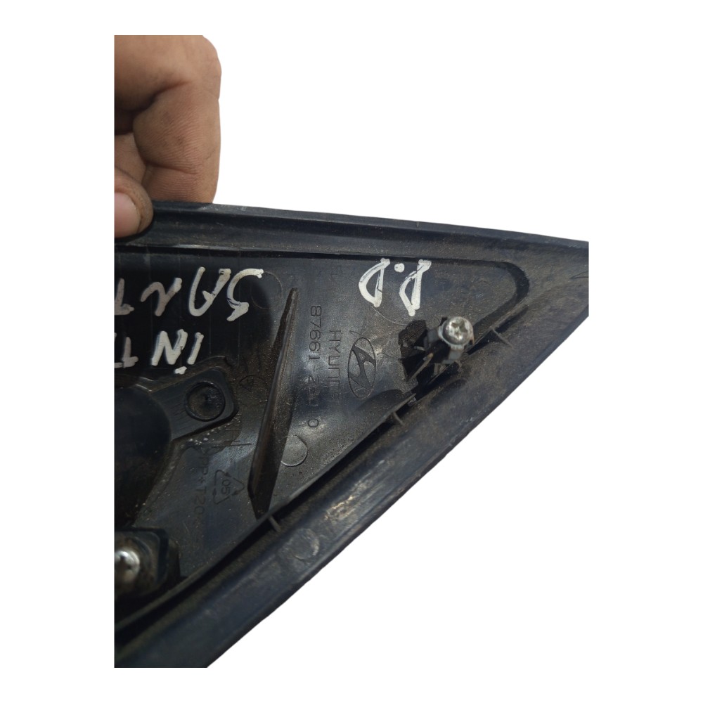 Acabamento Interno Dir Retrovisor Santa Fé Hyundai 07 A 2012 Preto 3