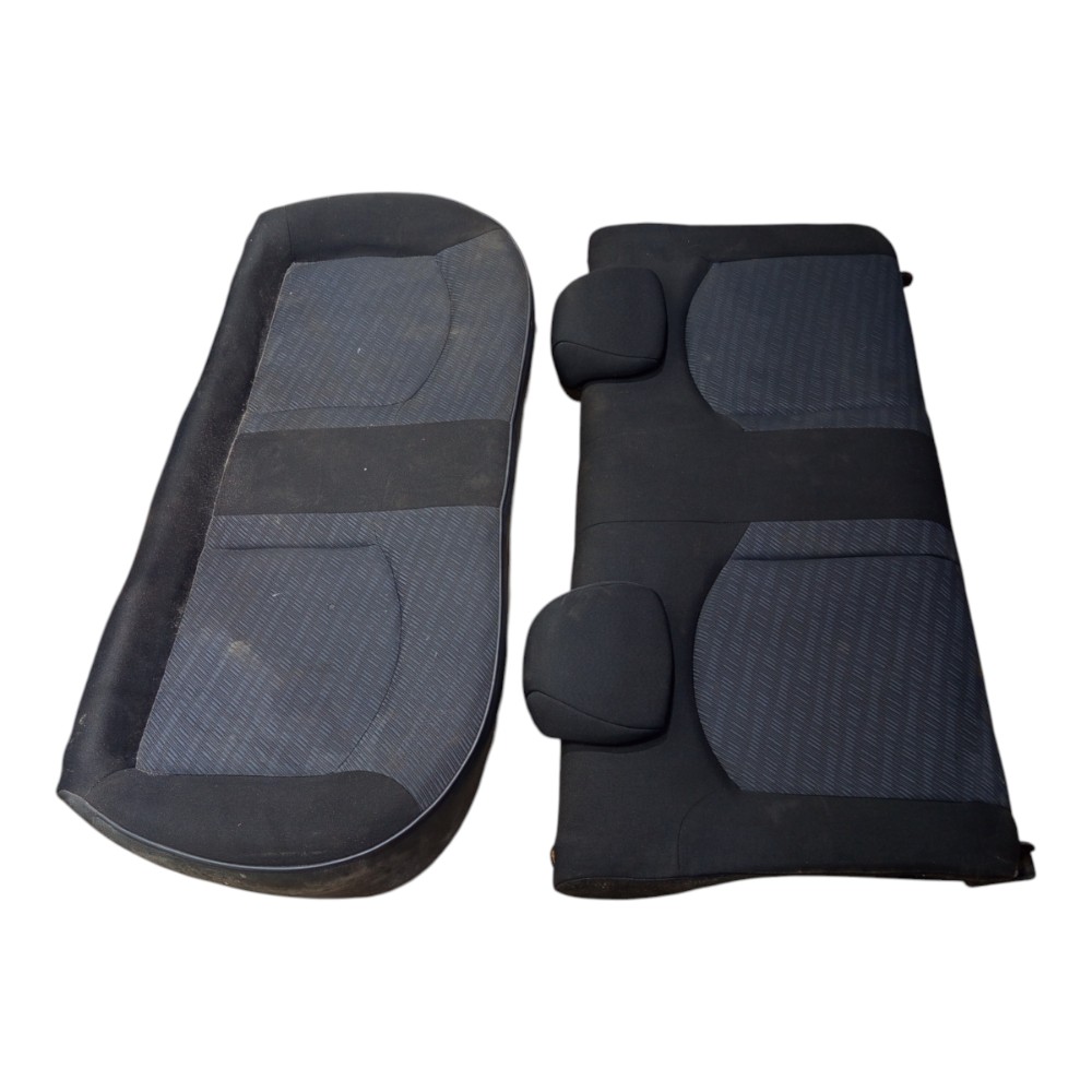Jogo Banco Dianteiro Traseiro Peugeot 206 2001 A 2010 Detalh Preto 3