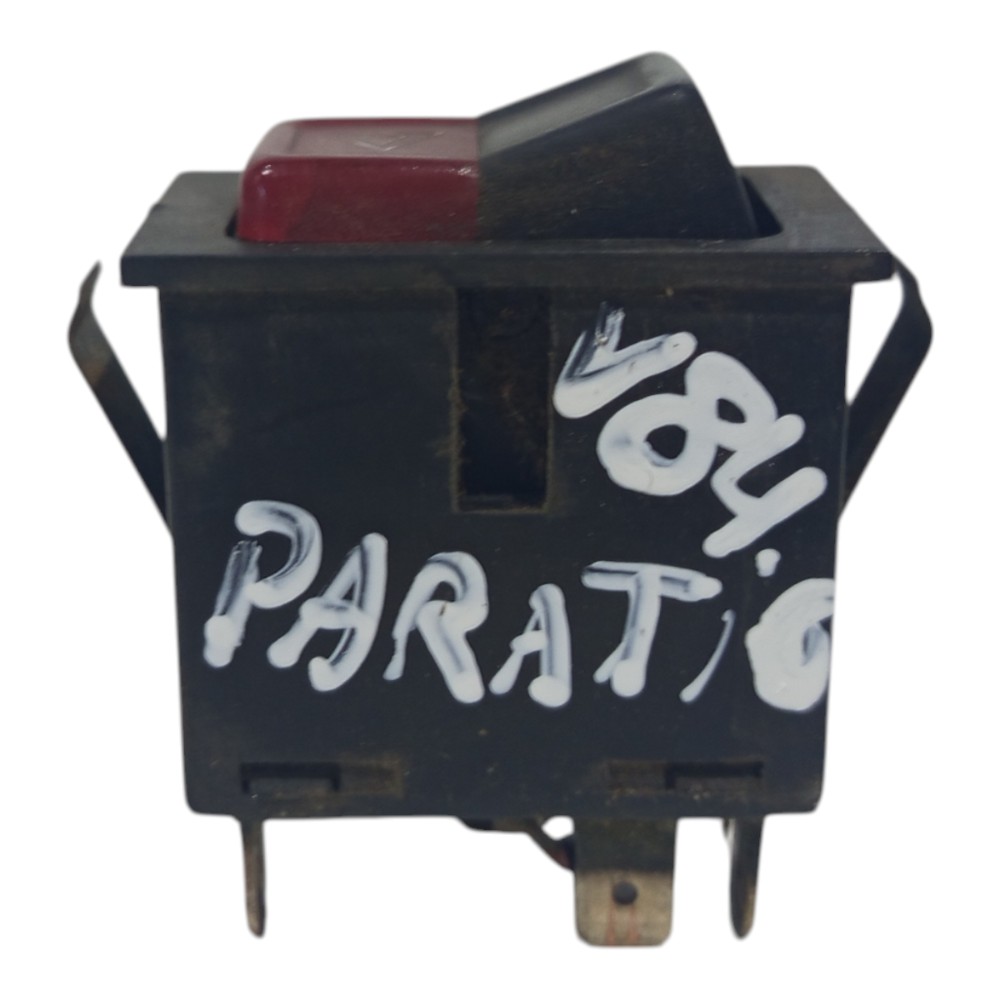 Botão Interruptor Pisca Alerta Volkswagen Parati 1988 A 1994 Vermelho E Preto 5