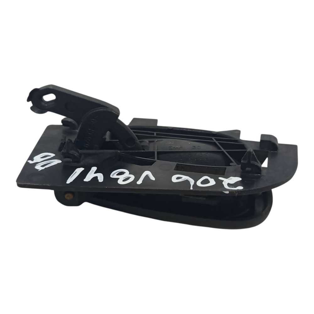 Maçaneta Interna Dianteira Direita Peugeot 206 2001 A 2012 Preto Dianteira 6