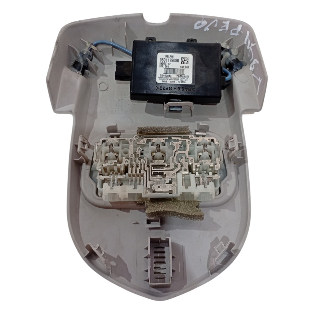 Moldura Luz Teto Cortesia Peugeot 308 2011 A 2014 5