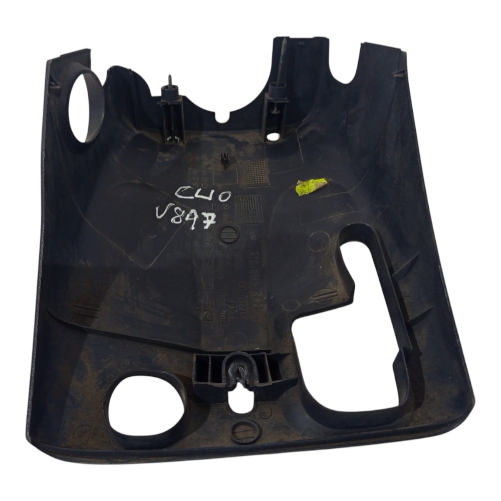 Moldura Inferior Chave Seta Direção Renault Clio 1999 A 2007 Preto 5