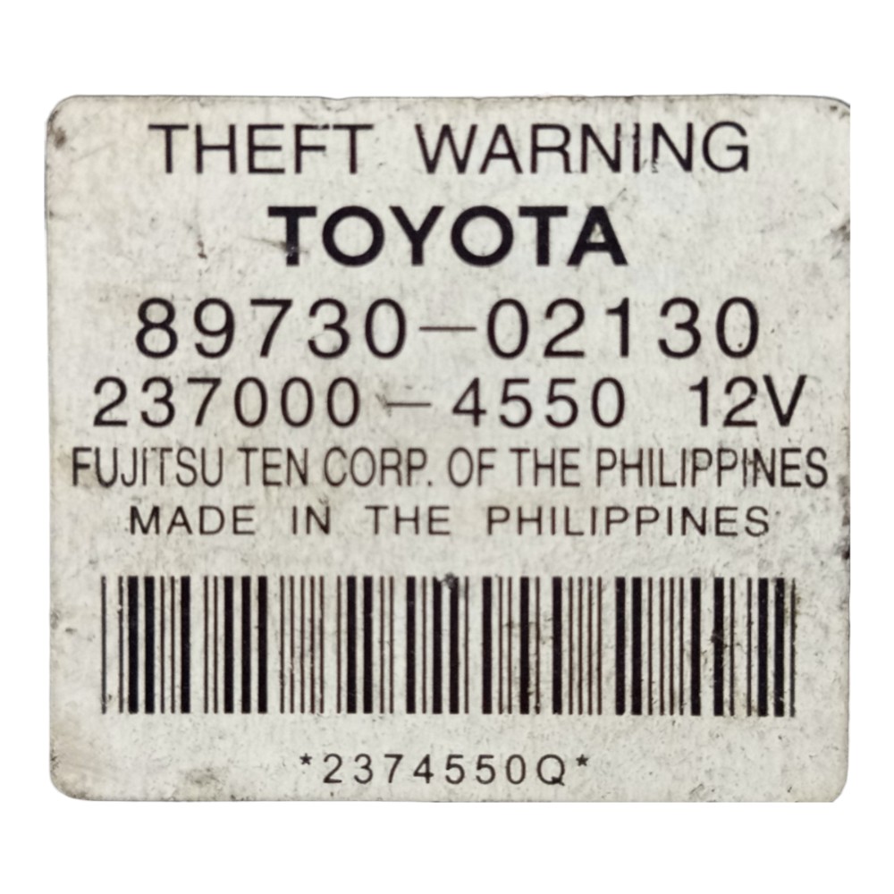 Módulo Alarme Central Toyota Corolla 2009 2010 2011 A 2014 7
