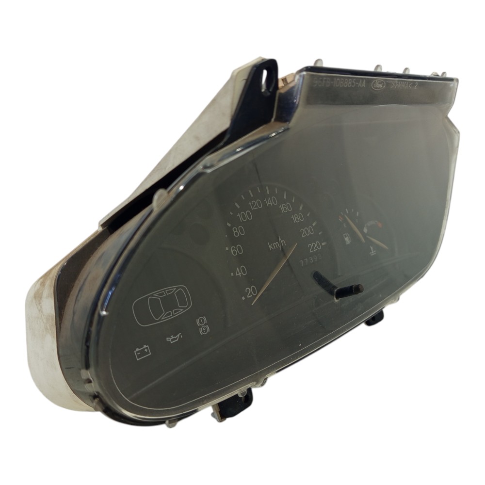 Painel Instrumento Moldura Ford Escort Fiesta 1997 98 A 2002 Preto 3