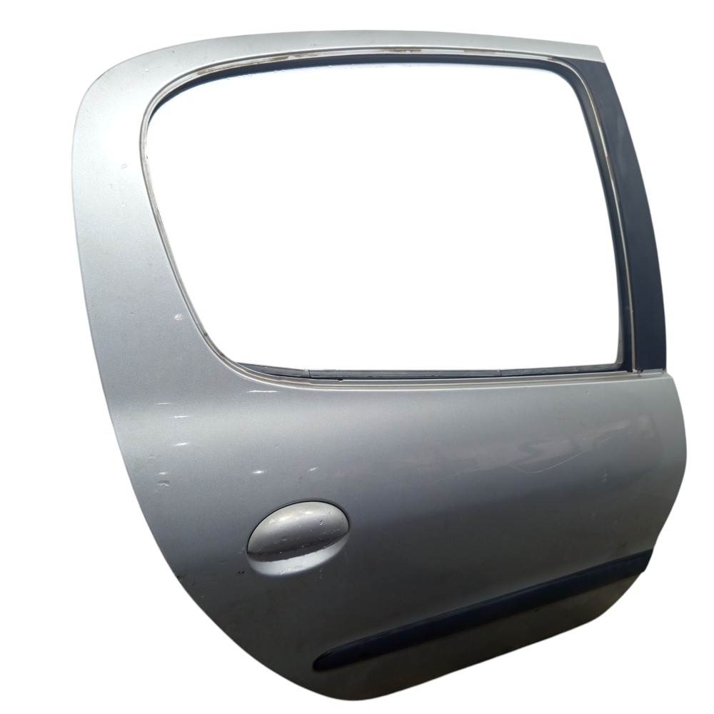 Porta Prata Traseira Direito Peugeot 206 2001 2002 03 A 2008 Traseira Direita Prateado 2