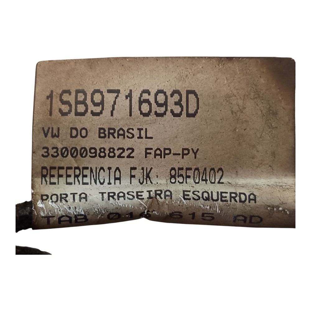 Chicote Porta Traseira Esquerda Volkswagen Up 2013 A 2021 7
