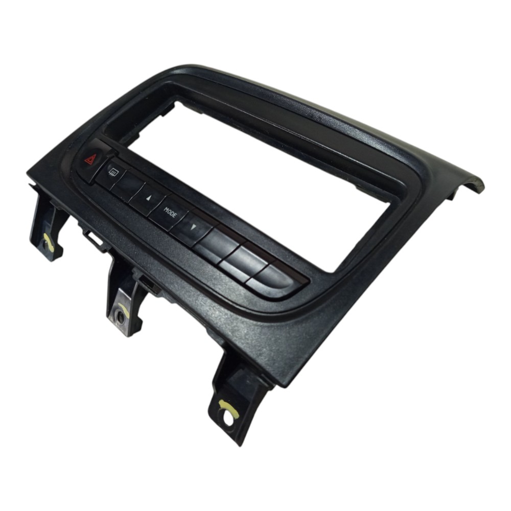 Moldura Painel Central Multimídia Fiat Siena 2012 A 2021 Preto 9
