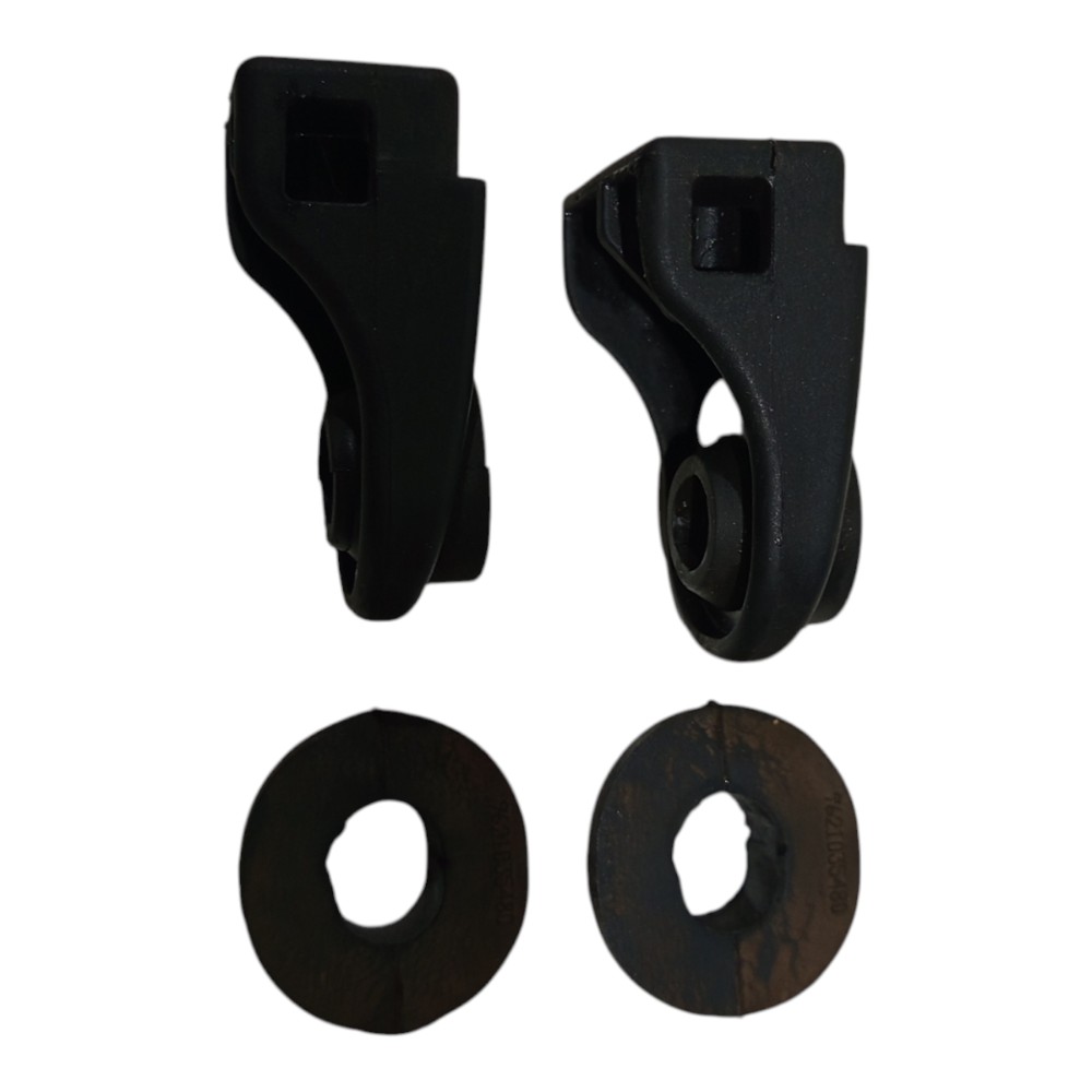 Kit Suporte Radiador 206 207 307 2001 2002 2003 2004 A 2012 Preto 9