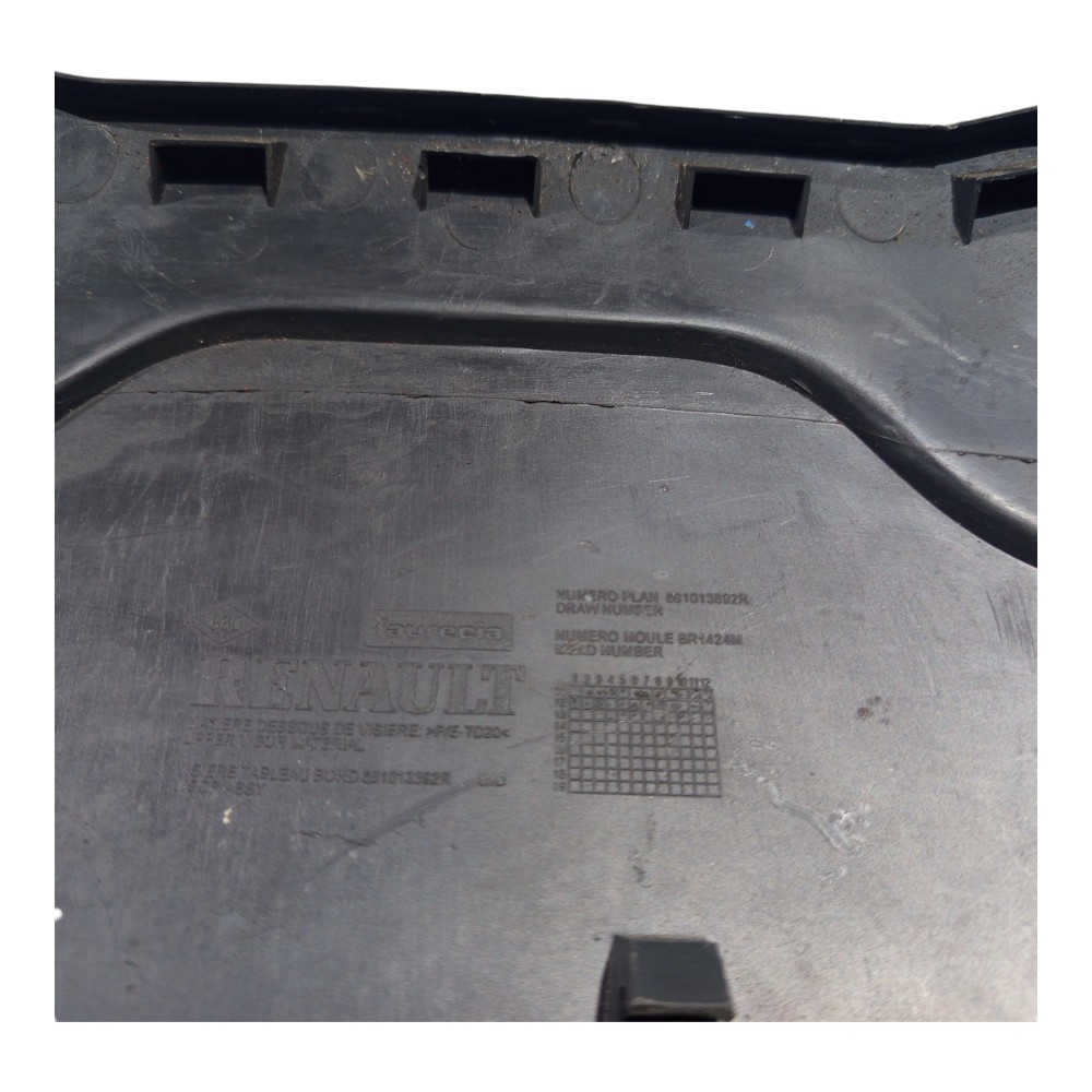 Capa Painel Instrumento Renault Logan Sandero 2009 10 A 2014 Preto 8