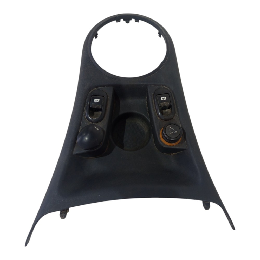 Moldura Console Cambio Comando Vidro Citroen C3 2005 A 2012 3