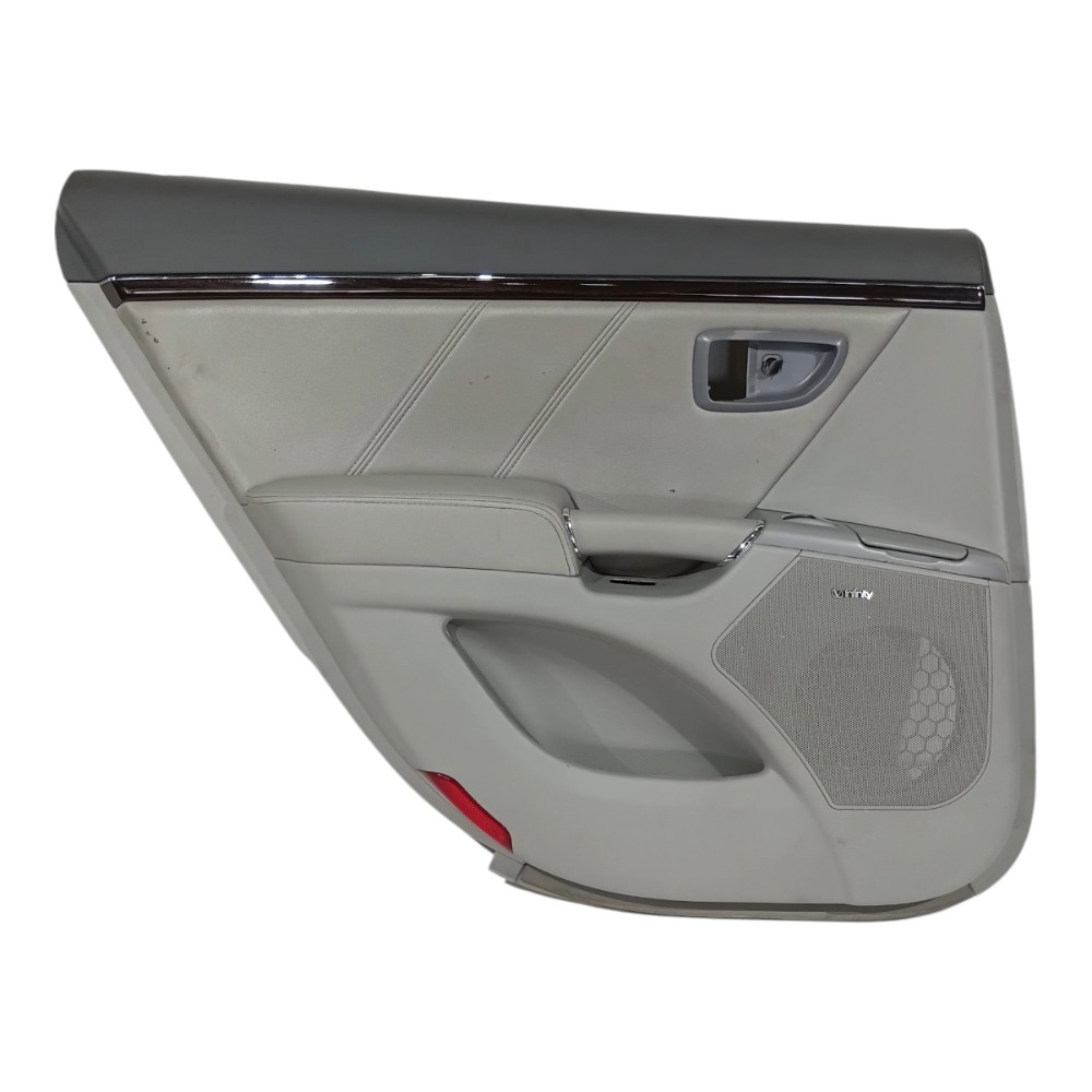 Forro Porta Traseiro Esquerdo Botão Hyunda Azera 2007 A 2011 Bege Claro 1