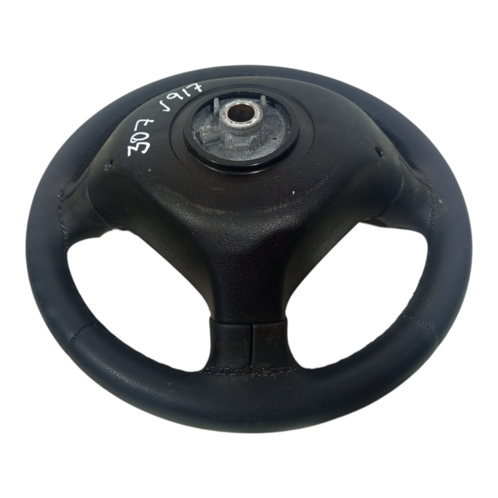 Volante Direção Peugeot 307 2006 2007 2008 2009 2010 A 2012 Preto 4